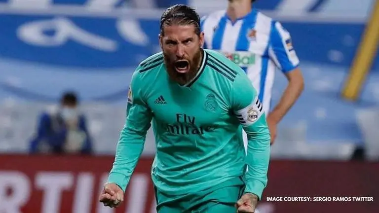 Sergio Ramos scores vs Real Sociedad to become highest-scoring defender in LaLiga history sergio ramos