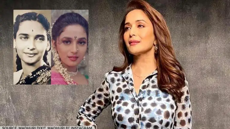 Unseen Pic of the Day: Madhuri Dixit is a carbon-copy of her mom Snehlata Dixit; see pic madhuri dixit