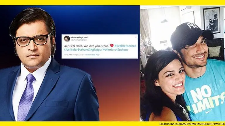Sushant's sister Shweta silences Shiv Sena's attack on Arnab Goswami's probe coverage Sushant Singh Rajput
