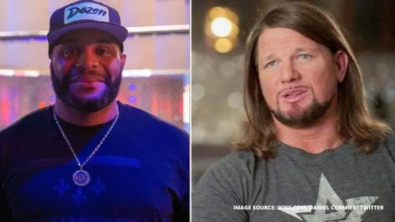 aj styles and Daniel Cormier