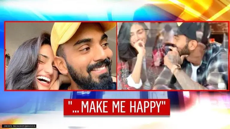 KL Rahul obliges rumoured girlfriend Athiya Shetty as she shares what makes her happy KL Rahul obliges to rumoured girlfriend Athiya Shetty as she shares what makes her happy