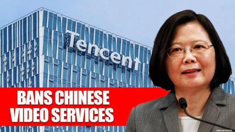 Taiwan bans Chinese streaming services Tencent and iQiyi amid heightened tensions Taiwan: Government bans Chinese streaming services as tension flares