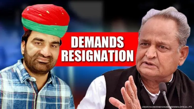 BJP ally demands Rajasthan CM Ashok Gehlot's resignation for threatening Governor RLP