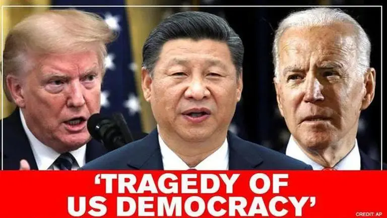 China's stooge makes crude point about 'old men' Trump & Biden's average age; slams US China