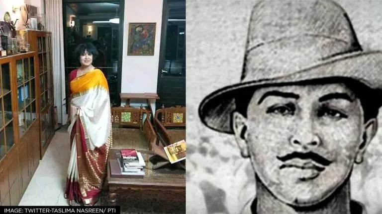 Taslima Nasreen makes big statement on how Bhagat Singh's ideals could impact subcontinent Taslima Nasreen