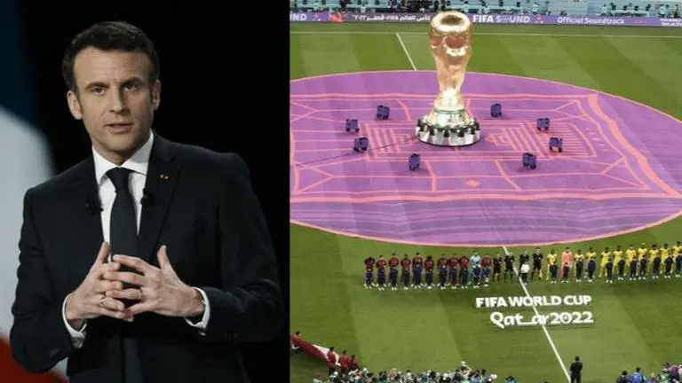 Russia questions Macron on his stand on FIFA World Cup: 'What about Russian athletes..?' Qatar 2022