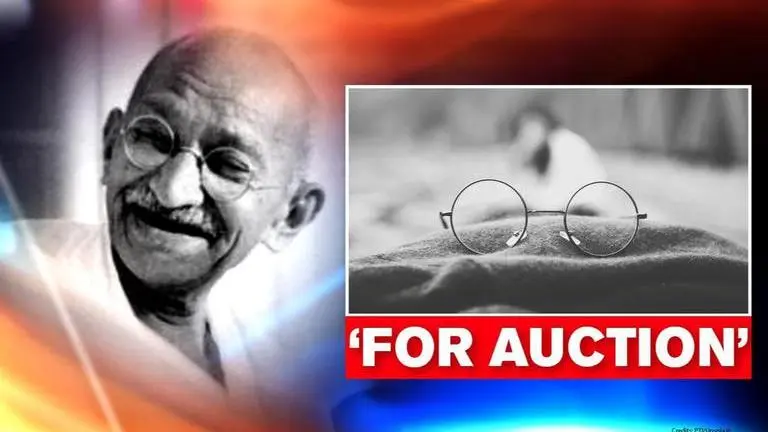UK: Mahatma Gandhi's gold plated glasses to be auctioned in East Bristol UK