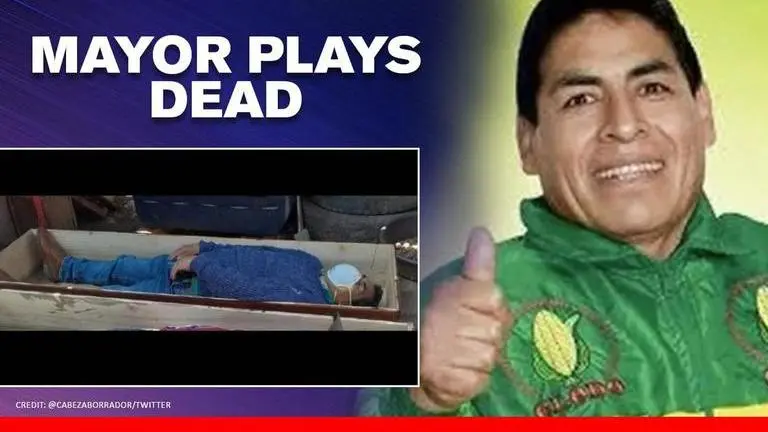 Peru: Mayor pretends to be dead to escape arrest after violating coronavirus lockdown Peru: Mayor pretends to be dead to escape arrest after violating coronavirus lockdown