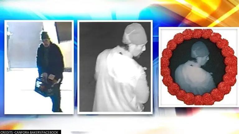'Identified': Bakery owner gives away cookies with suspect's face on them after robbery (Image Credits: Canfora Bakery/Facebook)