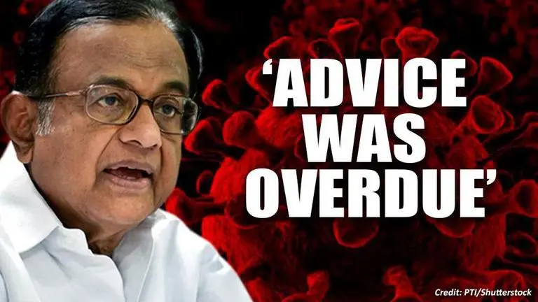 P Chidambaram welcomes ICMR's 'rapid antibody tests' advice to government on Coronavirus COVID-19