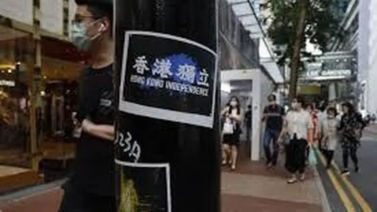 Hong Kong activist speaks before China's National Day