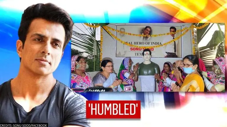 Sonu Sood says, 'Don't deserve this' after Telangana locals build temple in his honour Sonu Sood