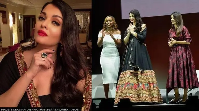 Aishwarya Rai grabs eyeballs at a social event in Dubai; check out her pics Aishwarya Rai, Abhishek Bachchan, Dubai expo, Street Harassments, Loreal, Dubai