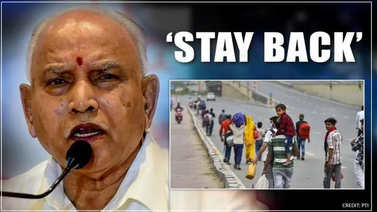 Karnataka CM appeals to migrant workers to remain; cites construction sector's reopening migrant workers