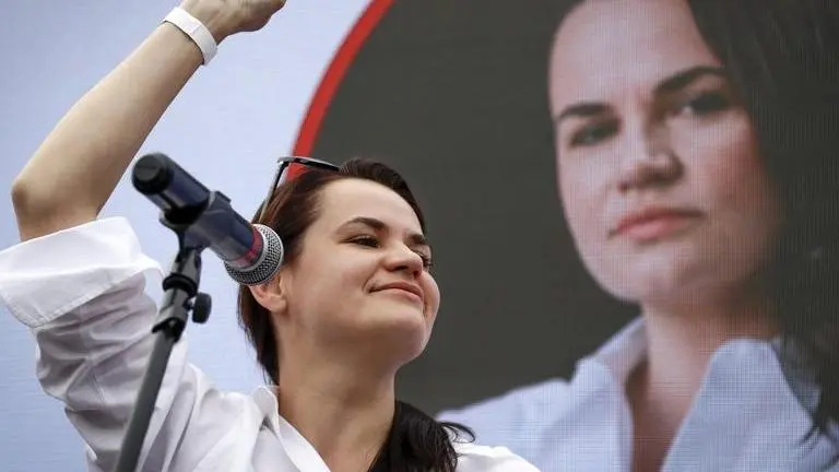 Tsikhanouskaya warns Russia against interfering