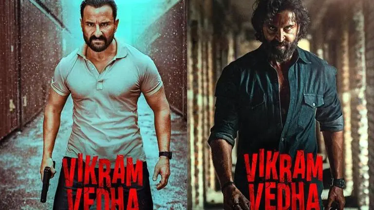 'Vikram Vedha' Teaser: Hrithik Roshan plays a gangster, Saif Ali Khan is a determined cop Vikram Vedha