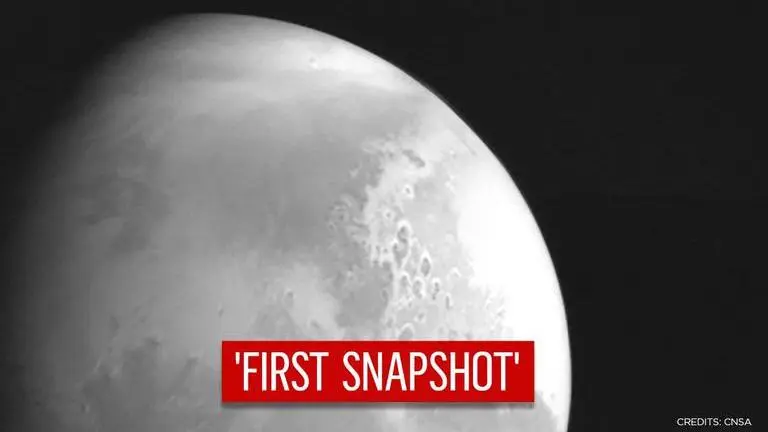 China’s Tianwen-1 probe shares monochrome picture of Mars, expected to land in May Tianwen1 probe sends back monochrome picture of mars, expected to land in May