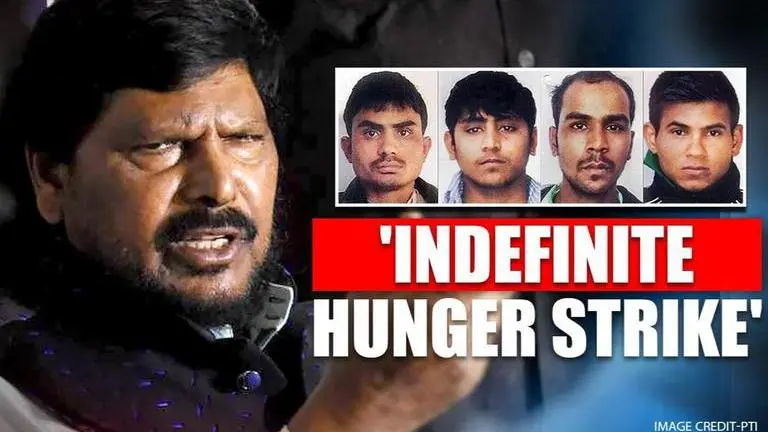 Nirbhaya case: Ramdas Athawale declares hunger strike over delayed execution of rapists Nirbhaya
