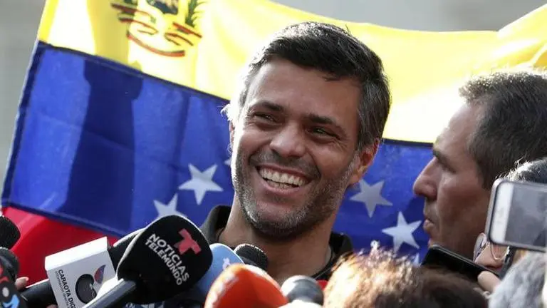 Maduro foe joins family in Spain after fleeing Venezuela Maduro foe joins family in Spain after fleeing Venezuela