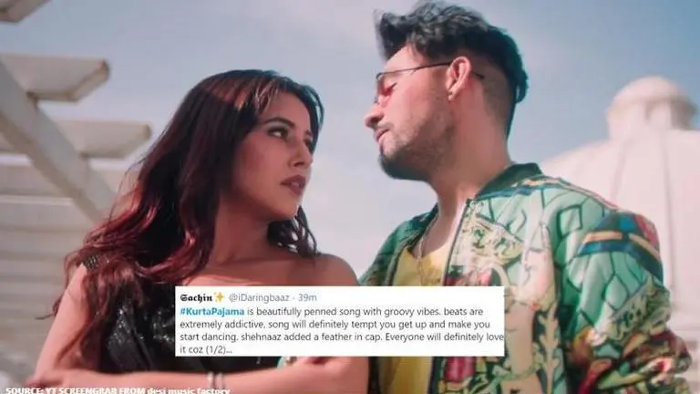 Shehnaaz Gill's 'Kurta Pajama' rakes a thunderous response; fans call her 'Kaatilana' shehnaaz gill