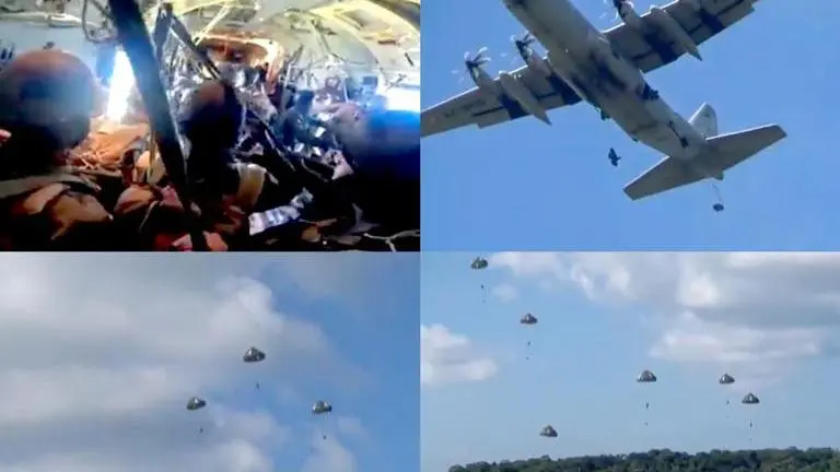 Indian Army conducts airborne exercise in Andaman and Nicobar Islands Indian Army