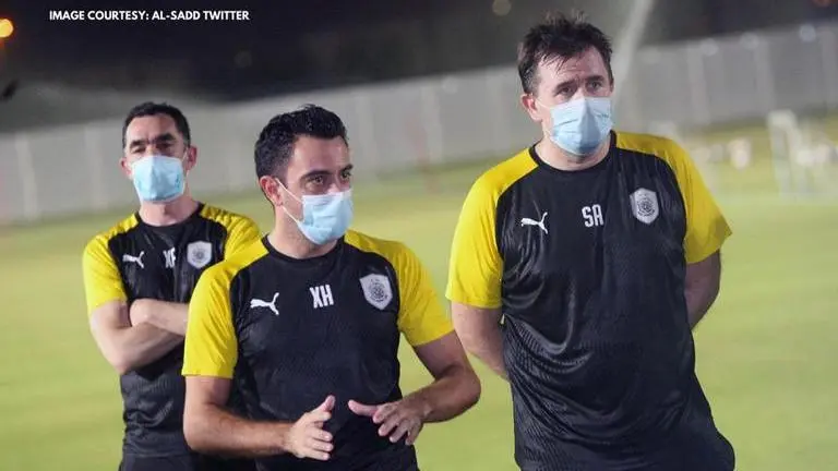 Barcelona legend Xavi recovers from COVID-19, returns to Al-Sadd training barcelona