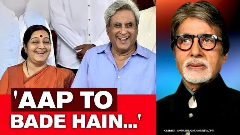 'Please restore some order in Bollywood': Swaraj Kaushal requests Amitabh Bachchan Swaraj Kaushal