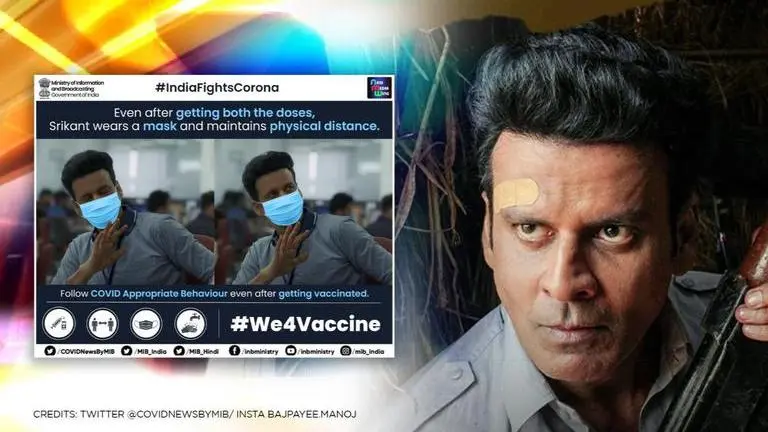 I&B Ministry shares 'Family Man' meme; urges people to wear masks like Srikant Still from 'The Family Man'