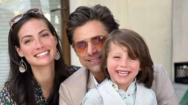Full House actor John Stamos credits his sobriety to wife Caitlin McHugh and son Billy John Stamos with family