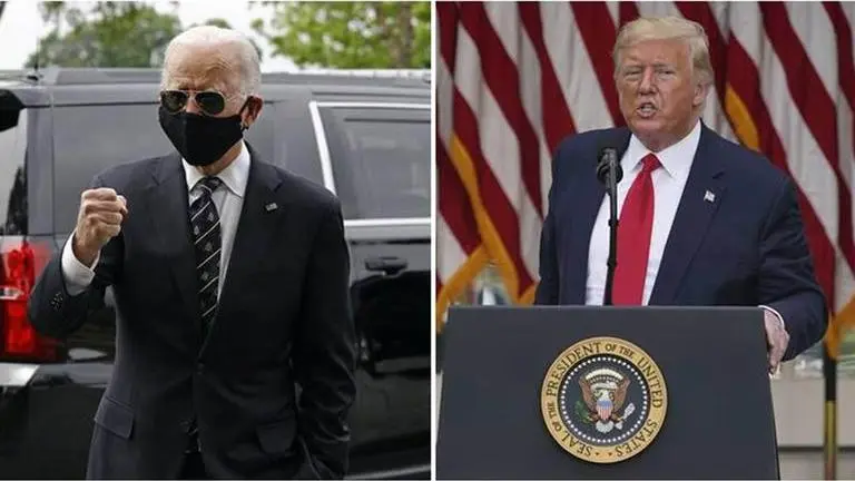 Trump mocks Biden's use of virus face mask