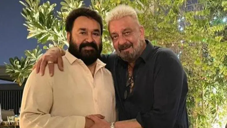 South Indian star Mohanlal celebrates Diwali with Sanju Baba in Dubai; Shares pics Mohanlal