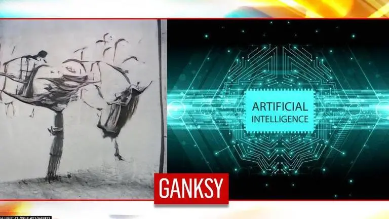 AI Robot creating Banksy-inspired artwork wants to 'spray paint the world'