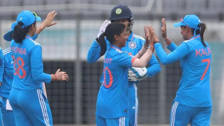 Amanjot Kaur grabs four wickets on ODI debut as Bangladesh batters struggle Amanjot Kaur grabs four wickets on ODI debut as Bangladesh batters struggle