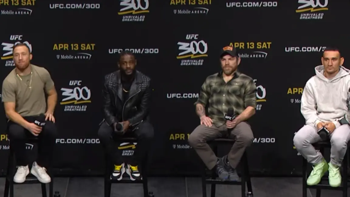Justin Gaethje, Aljamain Sterling, Jim Miller and Max Holloway talk UFC 300