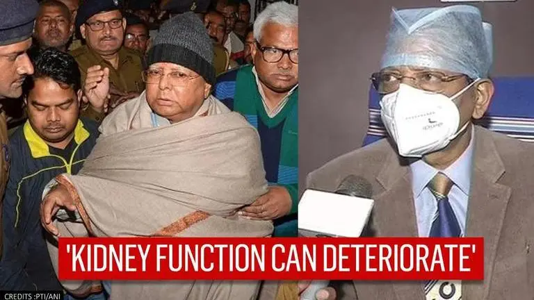 'Lalu Yadav's kidney function can deteriorate any time', says RIMS doctor treating him Lalu Prasad Yadav