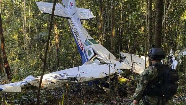 4 children lost in the jungle for 40 days after a plane crash finally ...