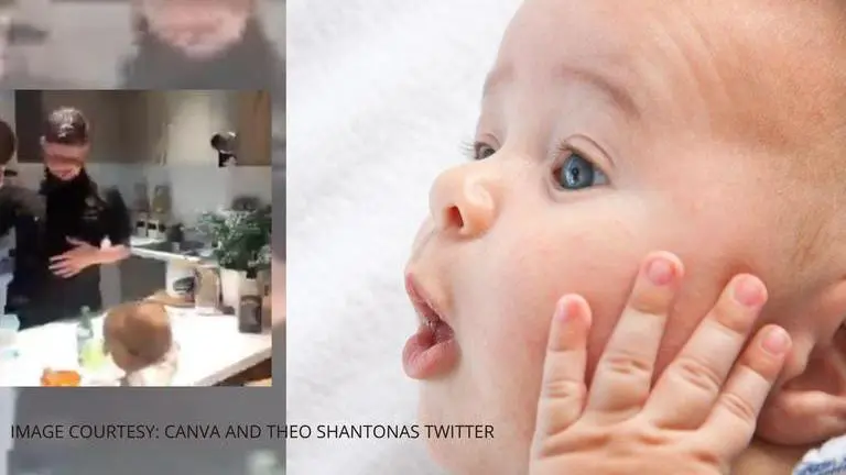 Bartender dad takes internet by storm, uses swift tricks to 'serve' milk to his toddler bartender dad