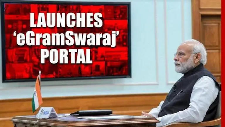 PM Modi interacts with Panchayat heads, launches eGramSwaraj portal to simplify accounting Sarpanch