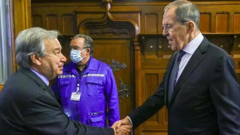 FM Lavrov & UN chief Guterres meet; discuss ways to peacefully resolve Russia-Ukraine War Russia-Ukraine War