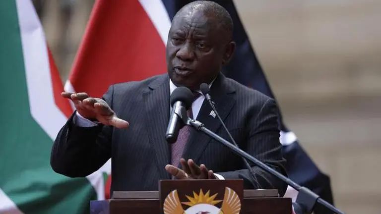 South Africa's Ramaphosa cancels trip to Davos amid growing energy crisis in country Cyril Ramaphosa