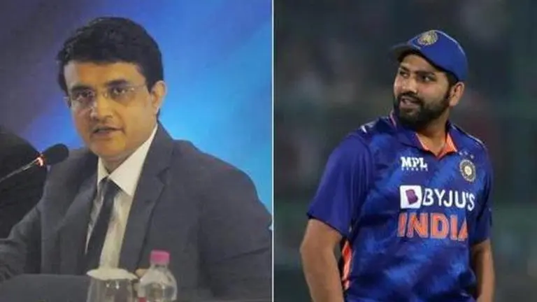 Rohit Sharma, Ganguly making film debut? Indian Captain posts 'Mega Blockbuster' trailer Rohit Sharma and Sourav Ganguly