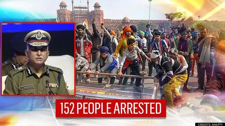 R-Day violence: Delhi police arrests 152 people; farm union leaders respond to notices Farmers' protest