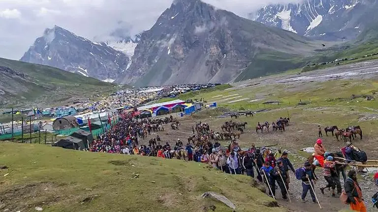 Amid tight security, over 500 devotees leave Jammu base camp for Buddha Amarnath shrine Buddha Amarnath