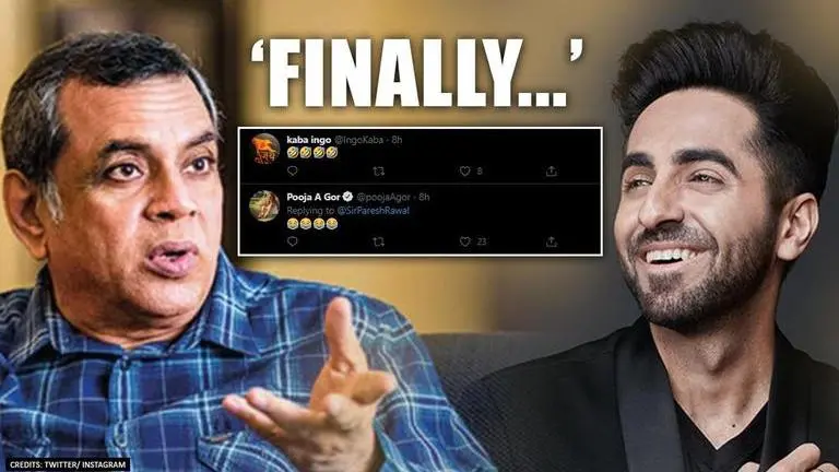 Paresh Rawal uses wordplay, finds a Hindi term for Social distancing; Ayushmann likes Paresh Rawal