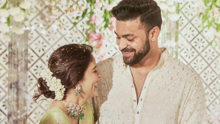 Varun Tej, Lavanya Tripathi share photos from their lavish engagement ceremony Varun Tej