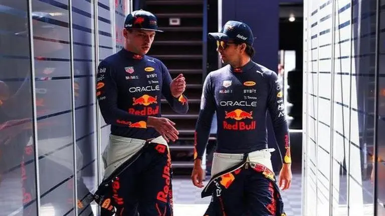 Max Verstappen and Sergio Perez Monaco GP