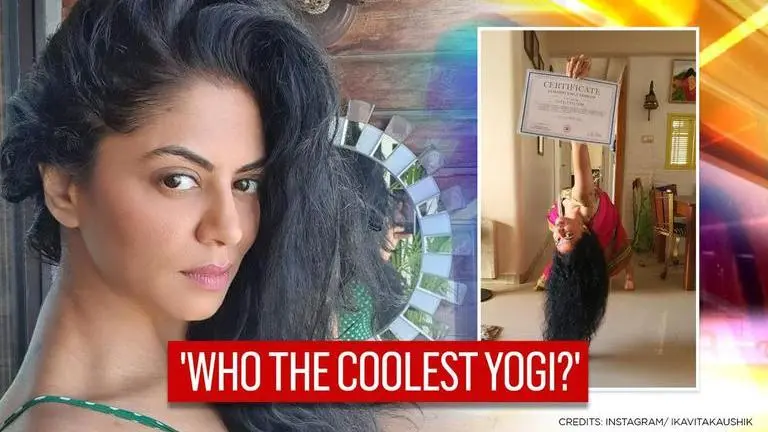 Kavita Kaushik completes 200 hours of yoga teacher training; flaunts ceritifcate Kavita Kaushik