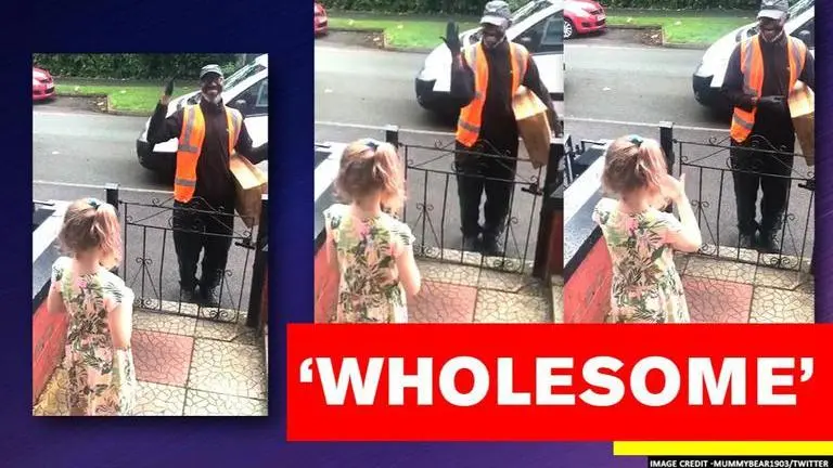 UK: Bond between 8-yr-old and hearing-impaired delivery man leaves netizens in awe UK