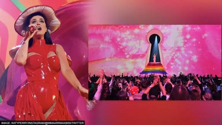 Katy Perry, Play performance, LA concert of Katy Perry, Katy Perry's play performance outfits, Katy Perry's beer can outfits