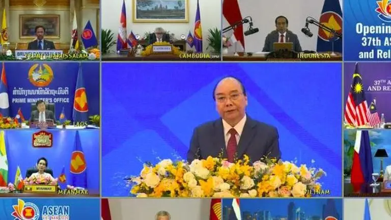 ASEAN-Australia meeting at the virtual summit